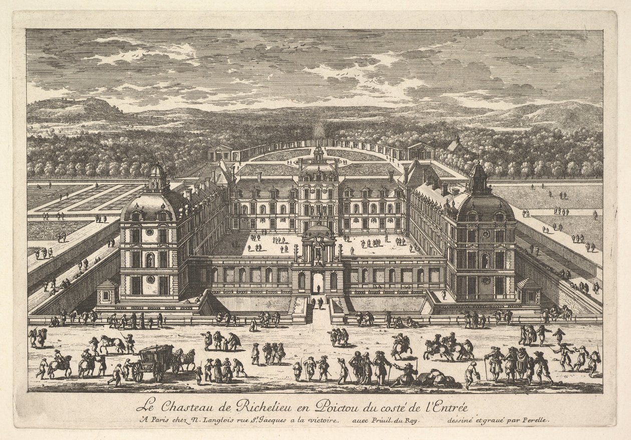 Il Castello di Richelieu in Poitou dal Lato dell