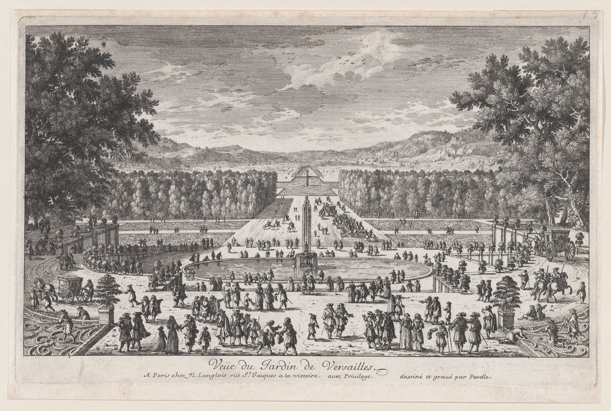 Il giardino di Versailles, 1660-95 da Adam Perelle