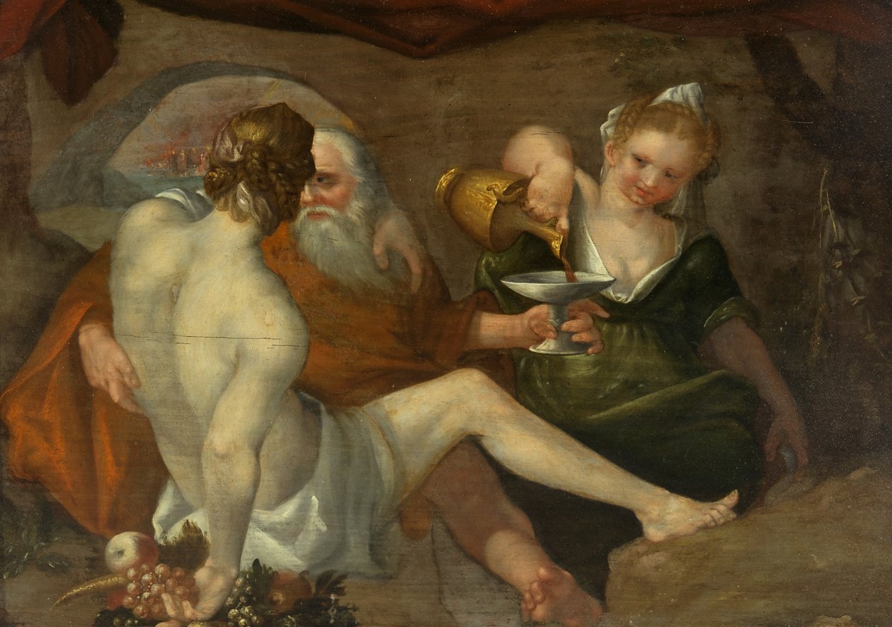 Lot e le sue figlie da Adam van Noort