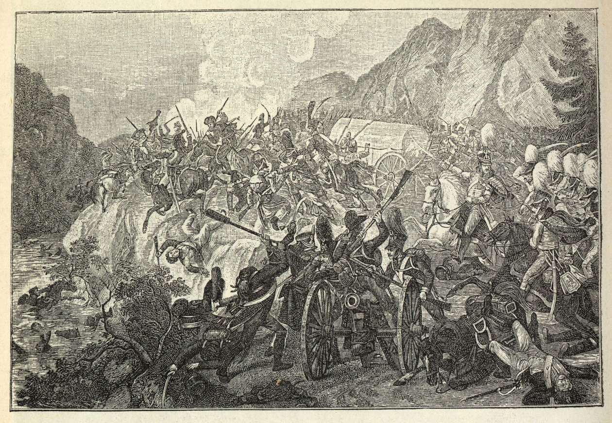 La battaglia di Katzbach, 26 agosto 1813 da Adam von Bartsch