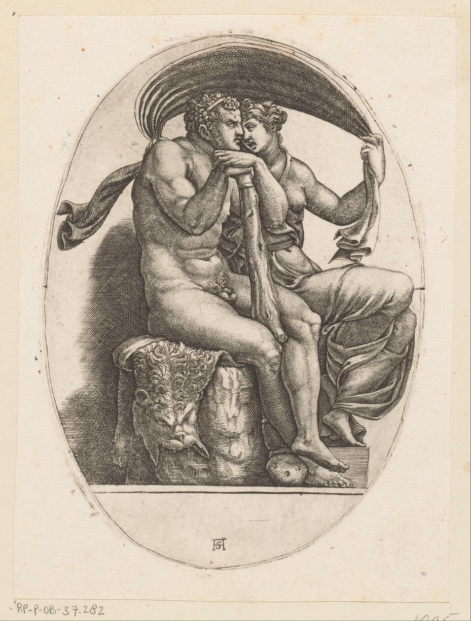 Ercole e Deianira da Adamo Scultori