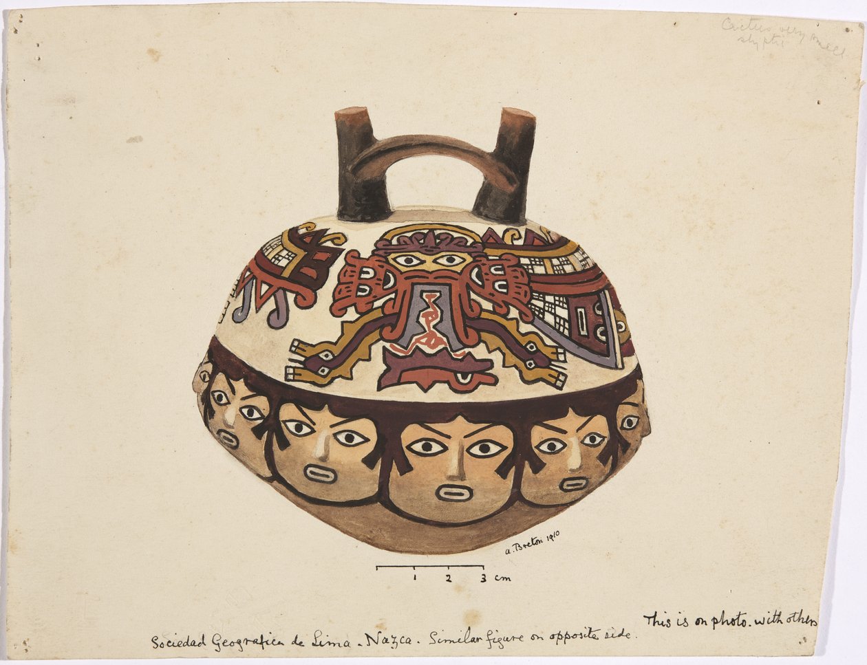 Contenitore da Nazca, Perù da Adela Breton