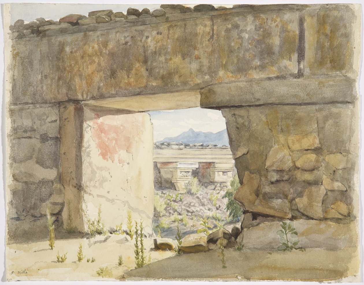 Edifici in rovina a Mitla, Oaxaca da Adela Breton