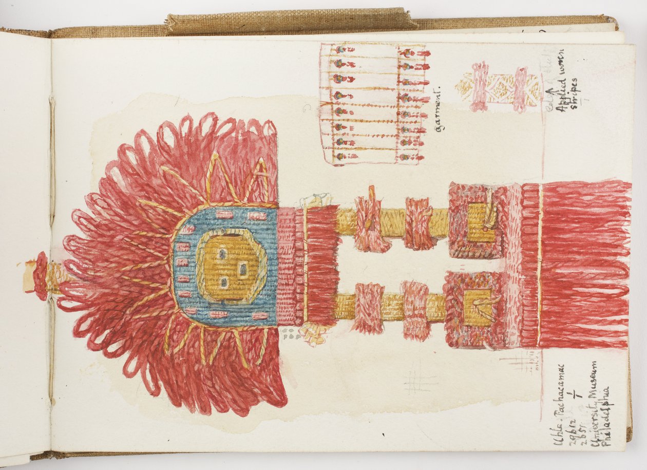 Taccuino di acquerelli e disegni da Adela Breton