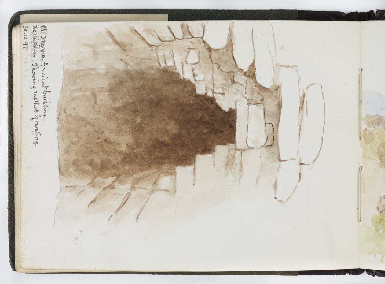 Taccuino di acquerelli, disegni e appunti, Messico, 1896-1898 da Adela Breton