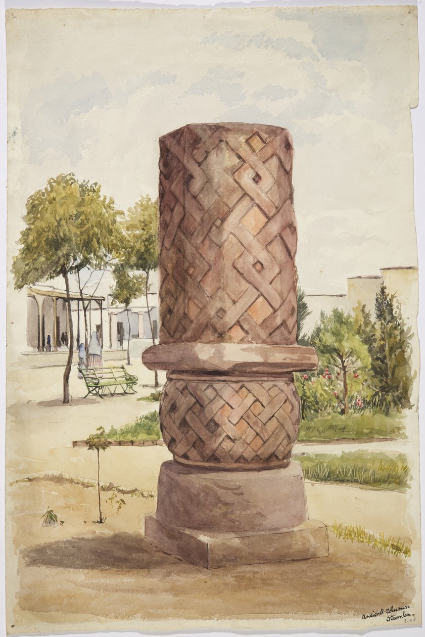 Statua o colonna a Otumba, Messico da Adela Breton