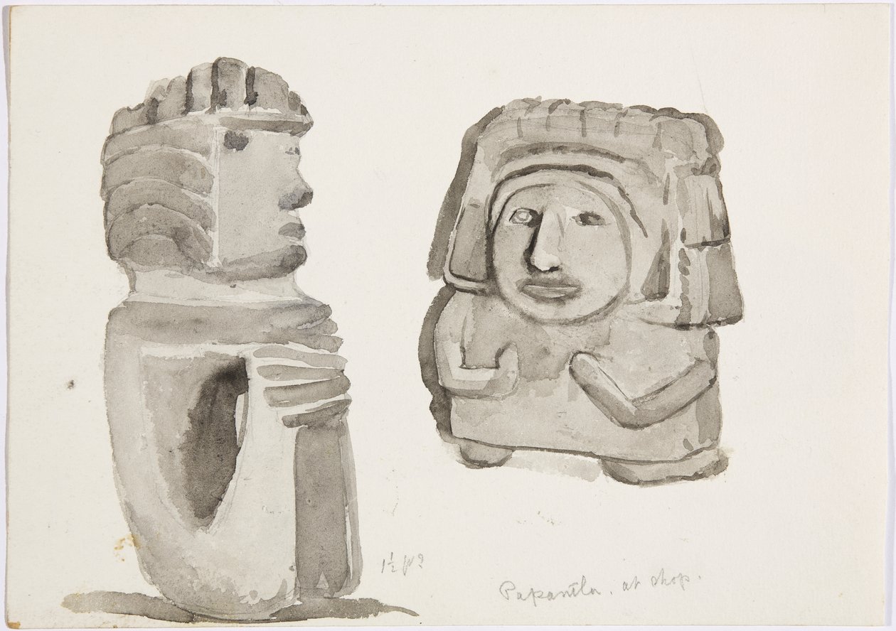 Figure in pietra a Papantla, Messico da Adela Breton