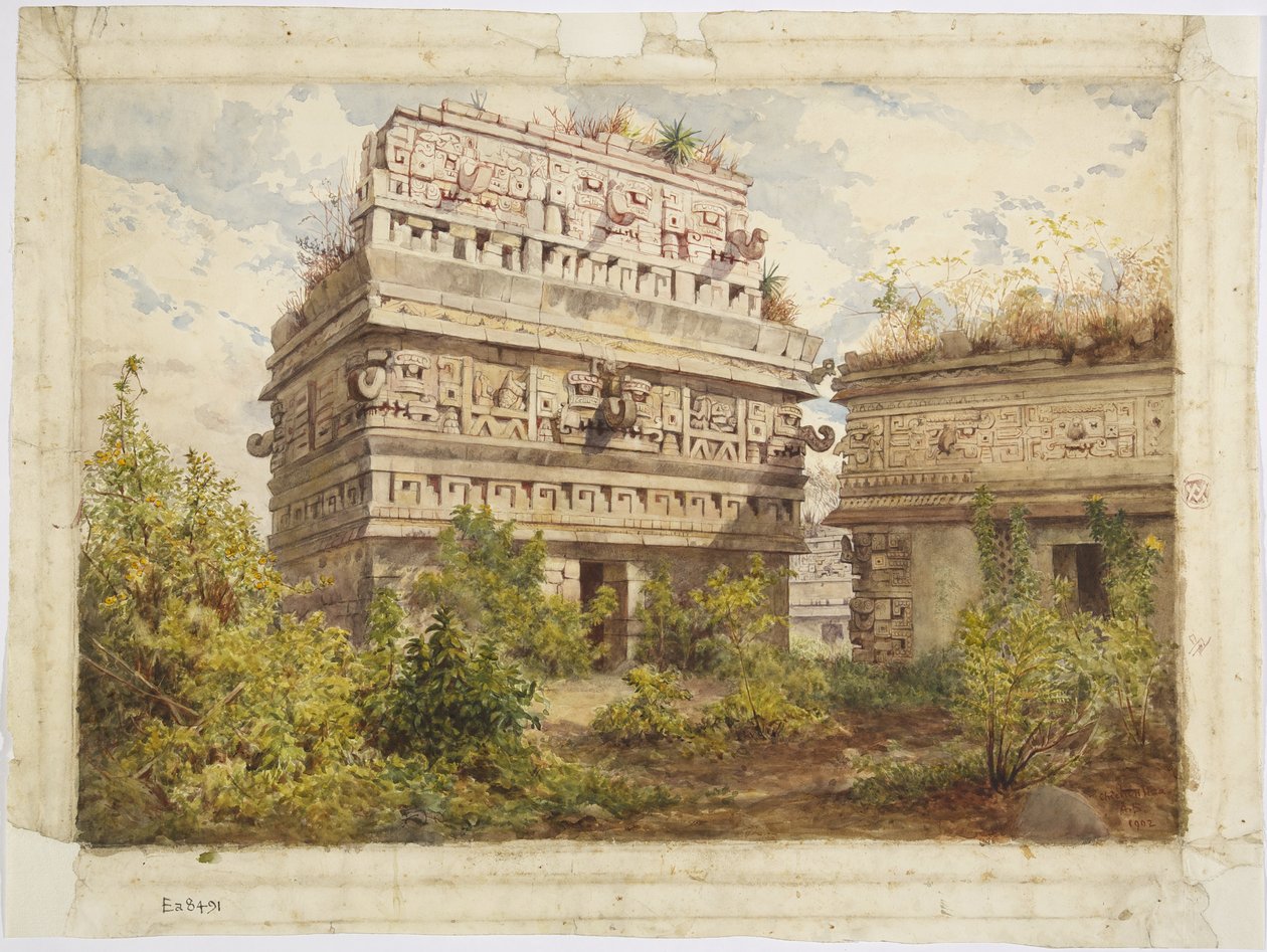 Rovine di Chichen Itza, Yucatan, Messico da Adela Breton