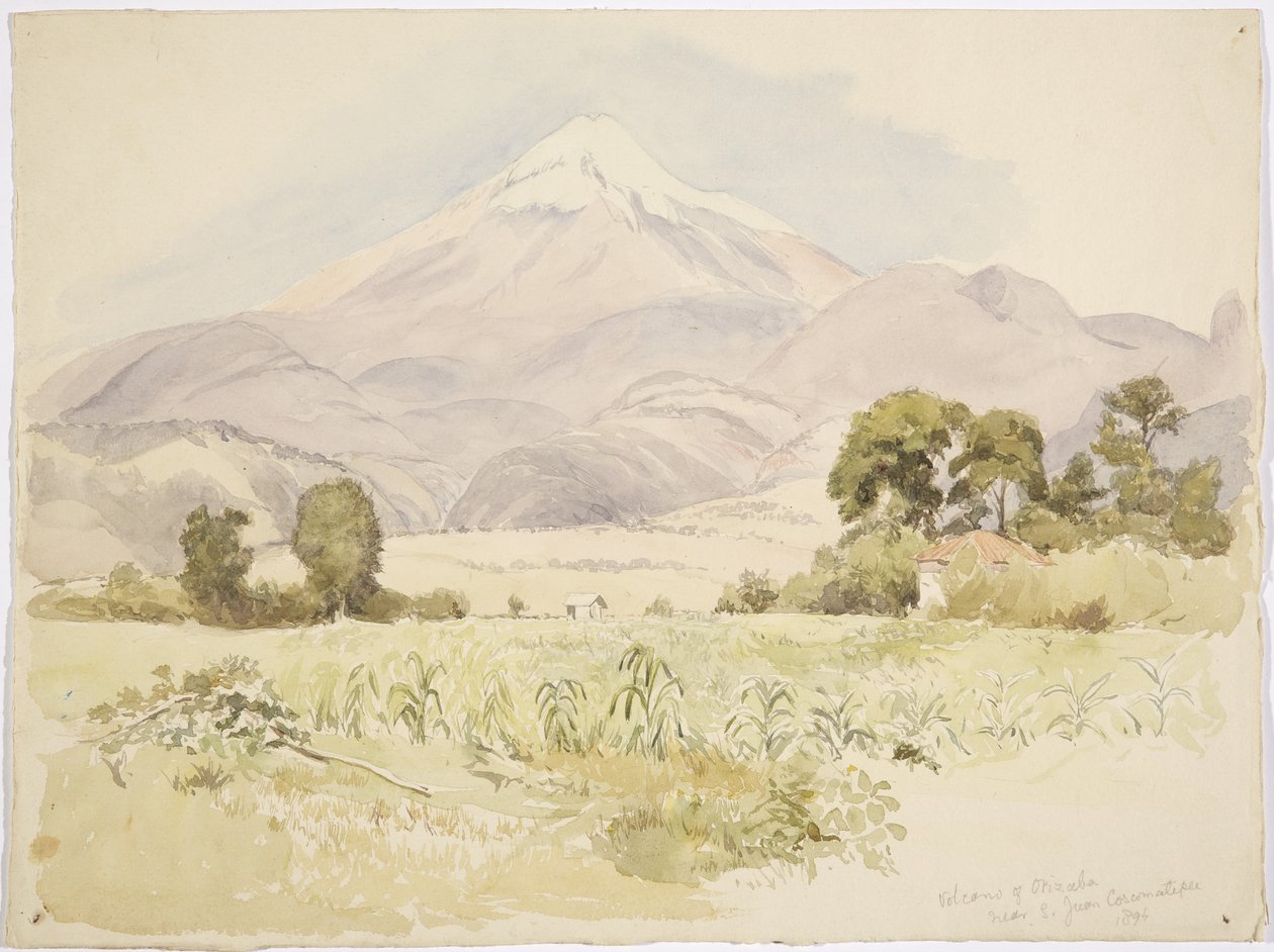 Vulcano Orizaba, vicino a S Juan, Coscomatepec, Messico da Adela Breton