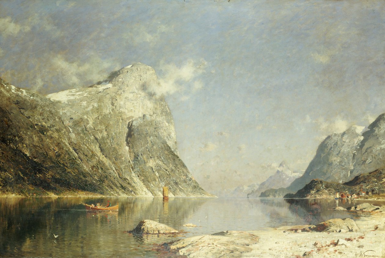 Una scena di fiordo da Adelsteen Normann