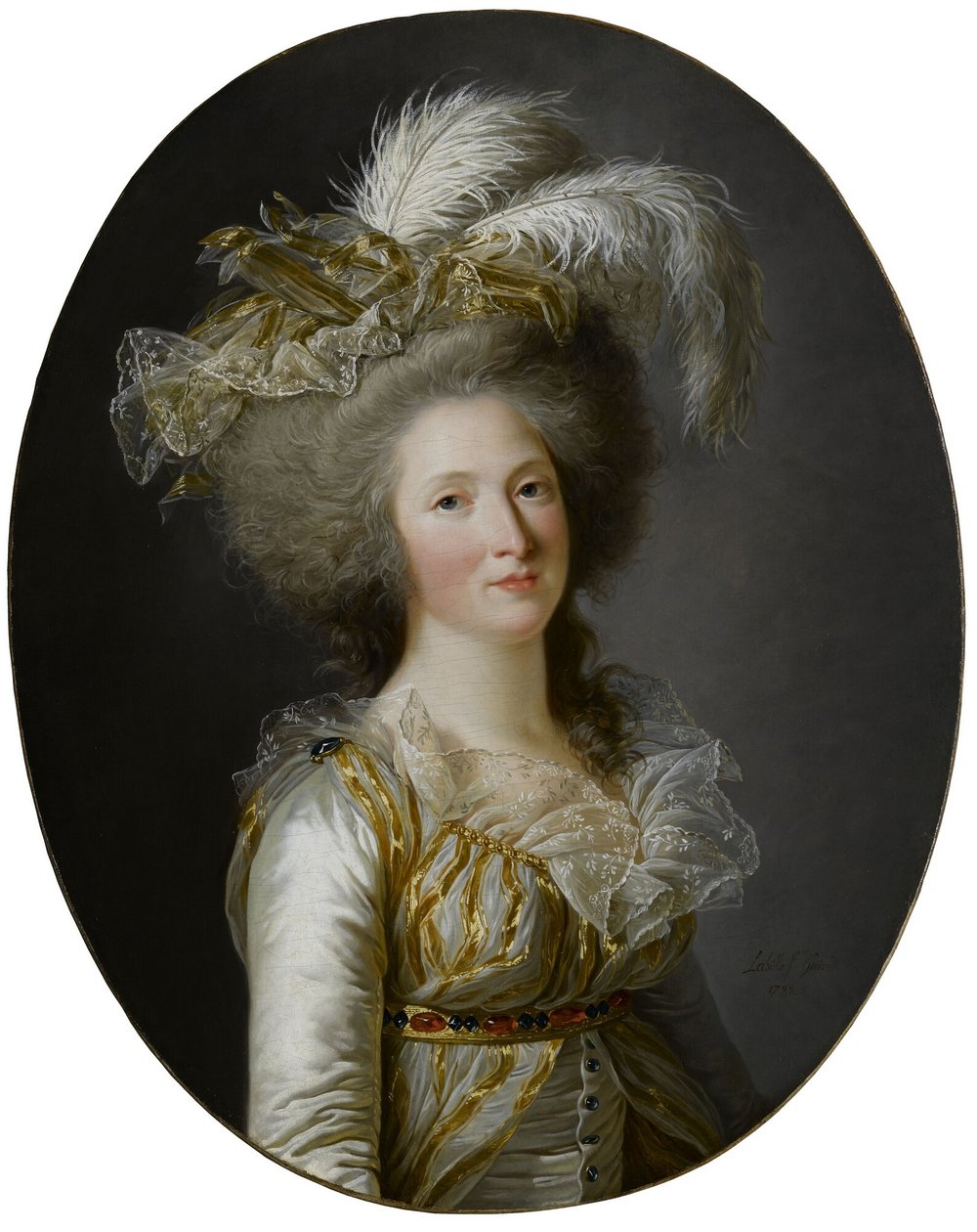 Francese: Elisabeth-Philippe-Marie-Hélène de France, dite Madame Elisabeth Elisabeth-Philippe-Marie-Hélène de France, nota come Madame Elisabeth (1764-1794) da Adelaide Labille Guiard