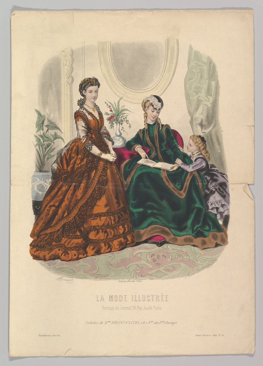 No. 51 da La Mode Illustrée da Adèle Anaïs Colin