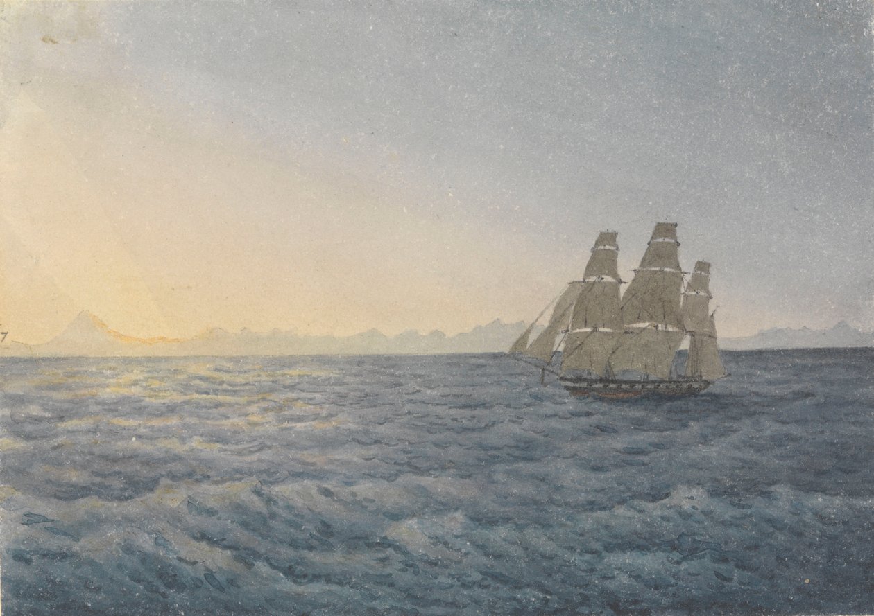 Ande, Picco Aconcagua distante 170 miglia, 18 giugno 1849 da Admiral Sir Edward Gennys Fanshawe