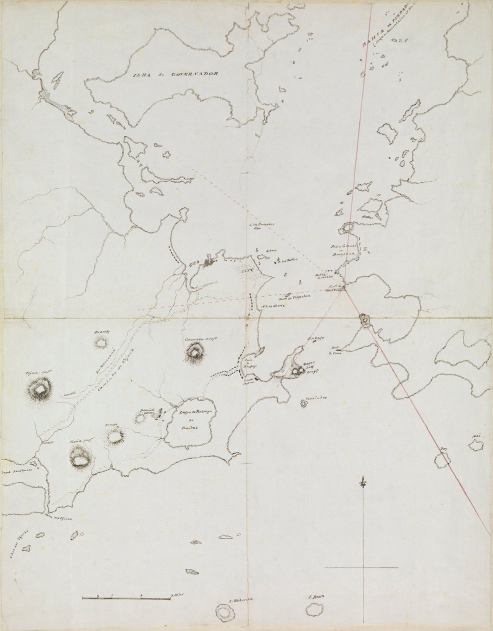 Carta del porto di Rio de Janeiro, Brasile, c.1849 da Admiral Sir Edward Gennys Fanshawe