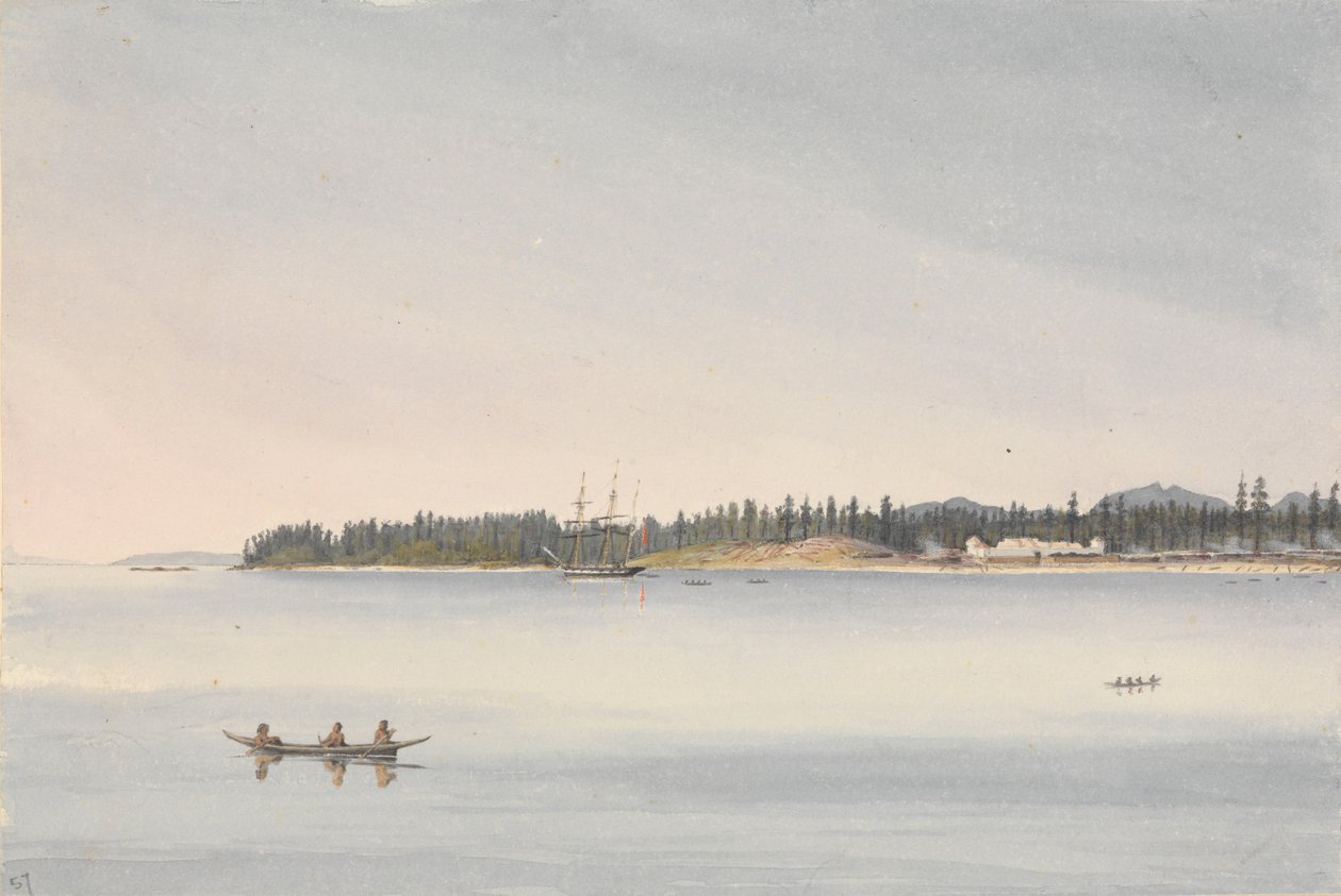 Fort Rupert, Beaver Harbour, Isola di Vancouver, 23 luglio 1851 da Admiral Sir Edward Gennys Fanshawe