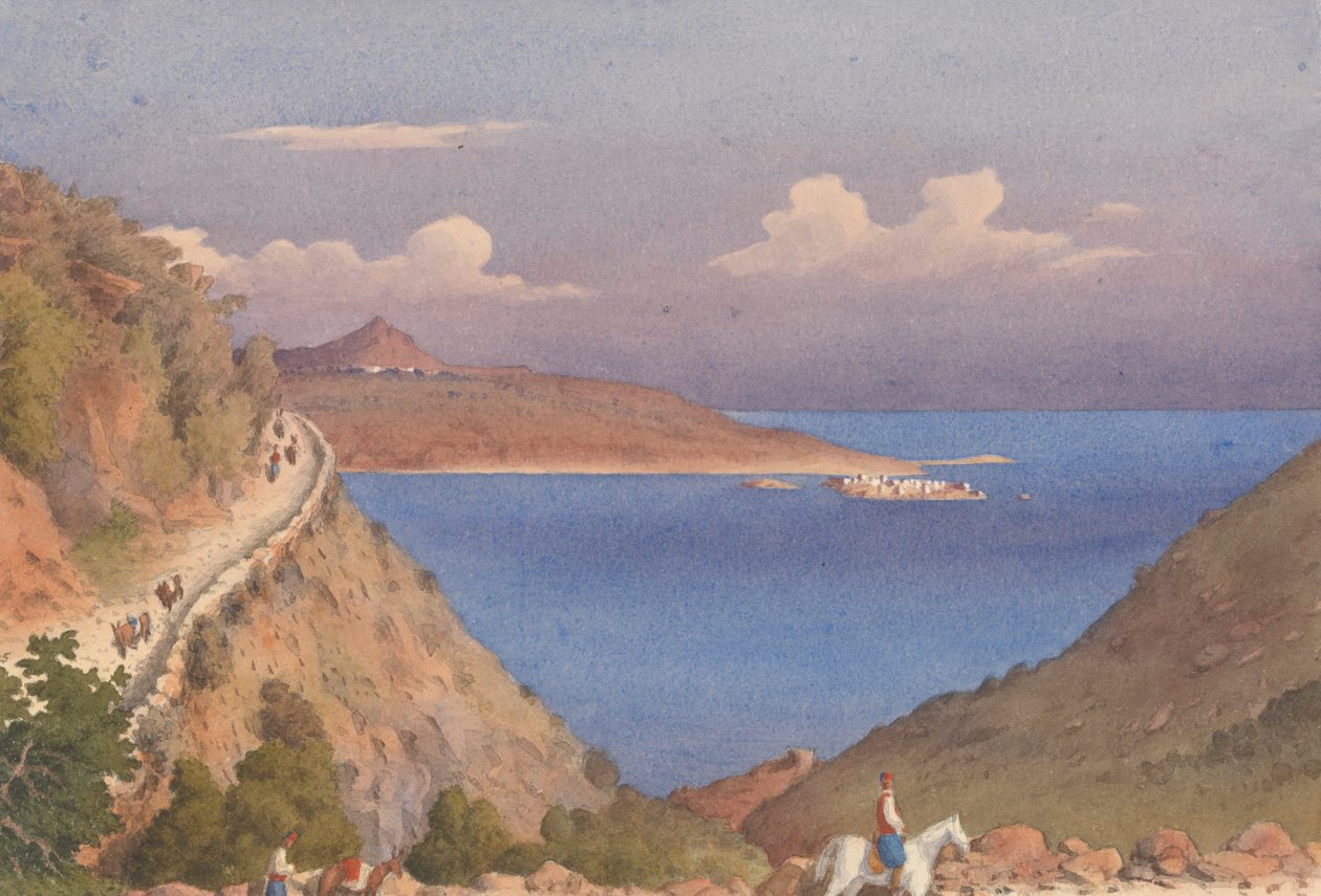 Forte di Suda [Souda], e ingresso alla Baia di Suda, Candia [Creta], 24 ottobre 1857 da Admiral Sir Edward Gennys Fanshawe