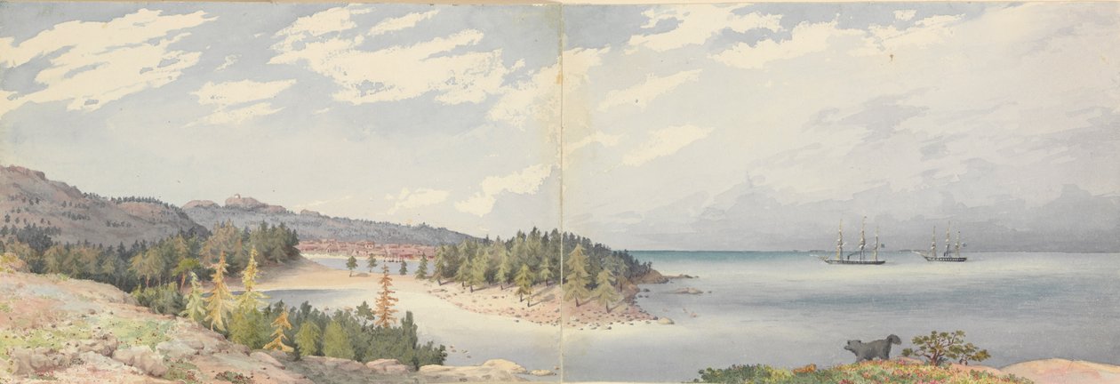 Hogland, 24 agosto 1855, Finlandia da Admiral Sir Edward Gennys Fanshawe