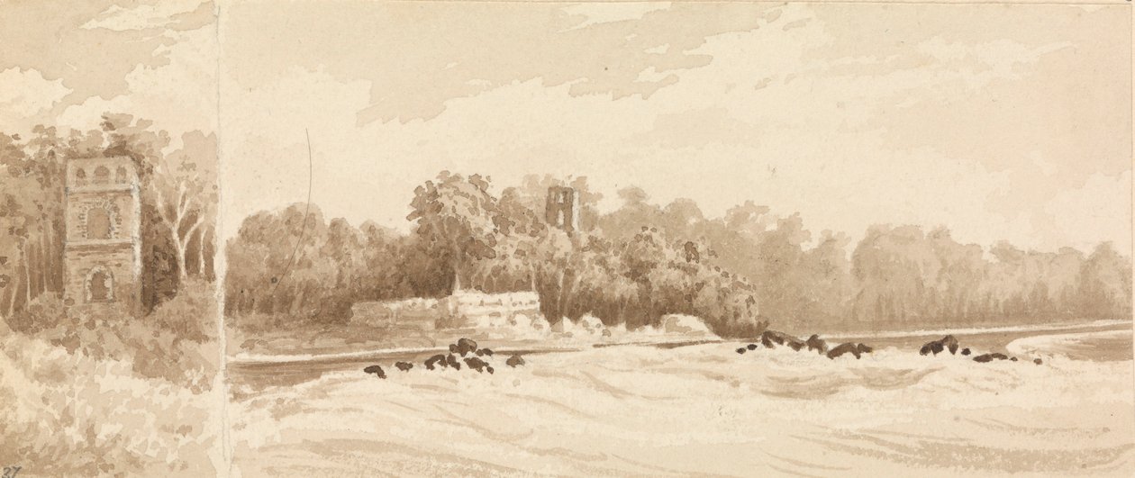 Torre in rovina sul sito della vecchia città di Panama, distrutta da Morgan il Bucaniere nel 1670, marzo 1850 da Admiral Sir Edward Gennys Fanshawe