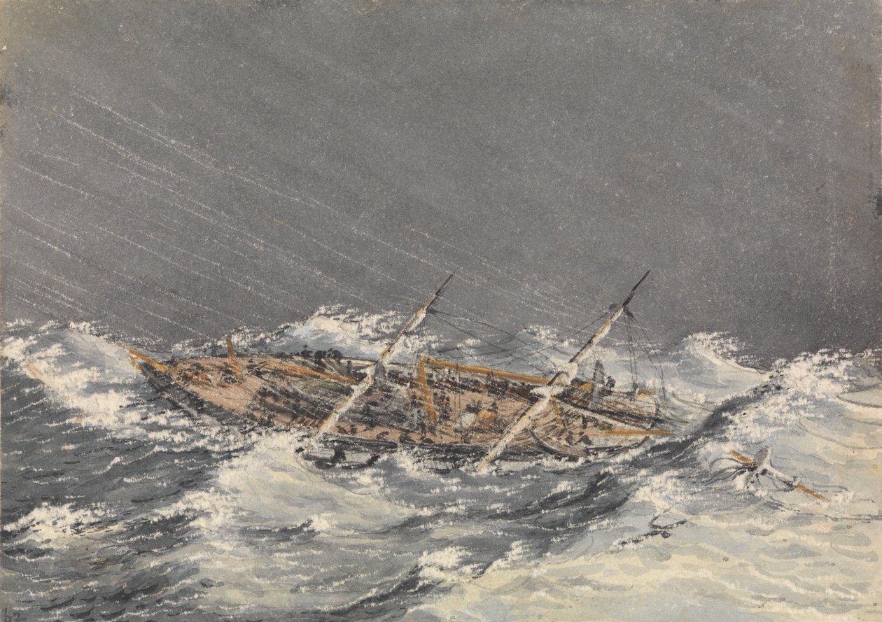 Tempesta a Mazatlan [Messico], 28 ottobre 1851 da Admiral Sir Edward Gennys Fanshawe