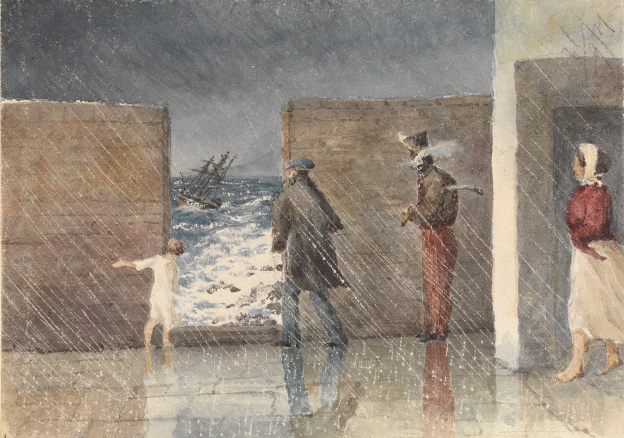La Puntinha, Madeira, 1 gennaio 1849. Guardando la propria nave da Admiral Sir Edward Gennys Fanshawe