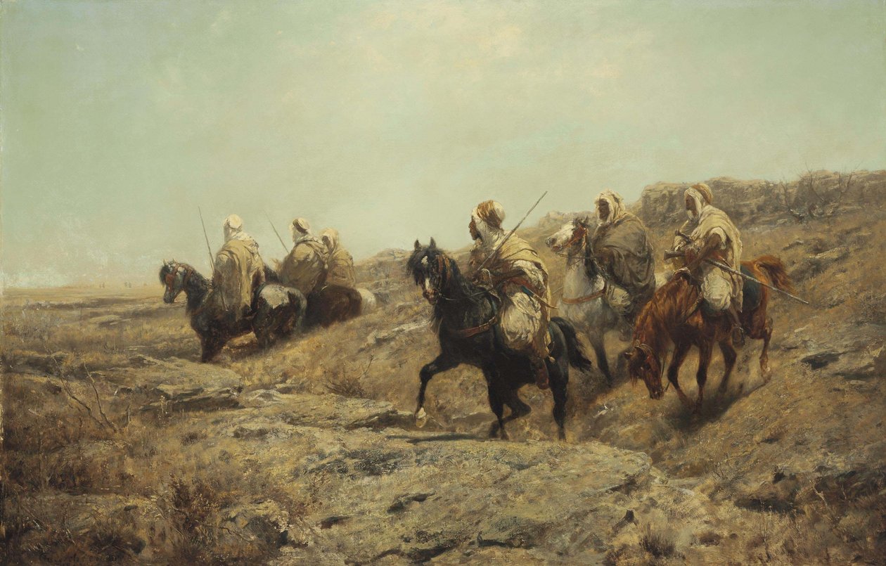 Guerrieri arabi da Adolf Schreyer