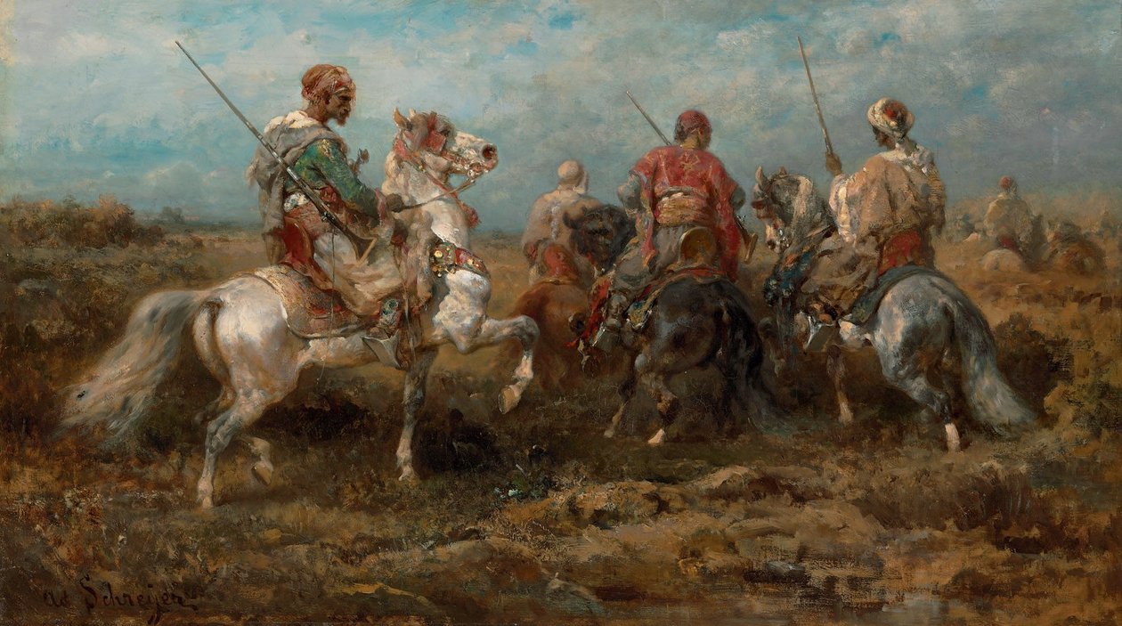 Cavalieri arabi da Adolf Schreyer