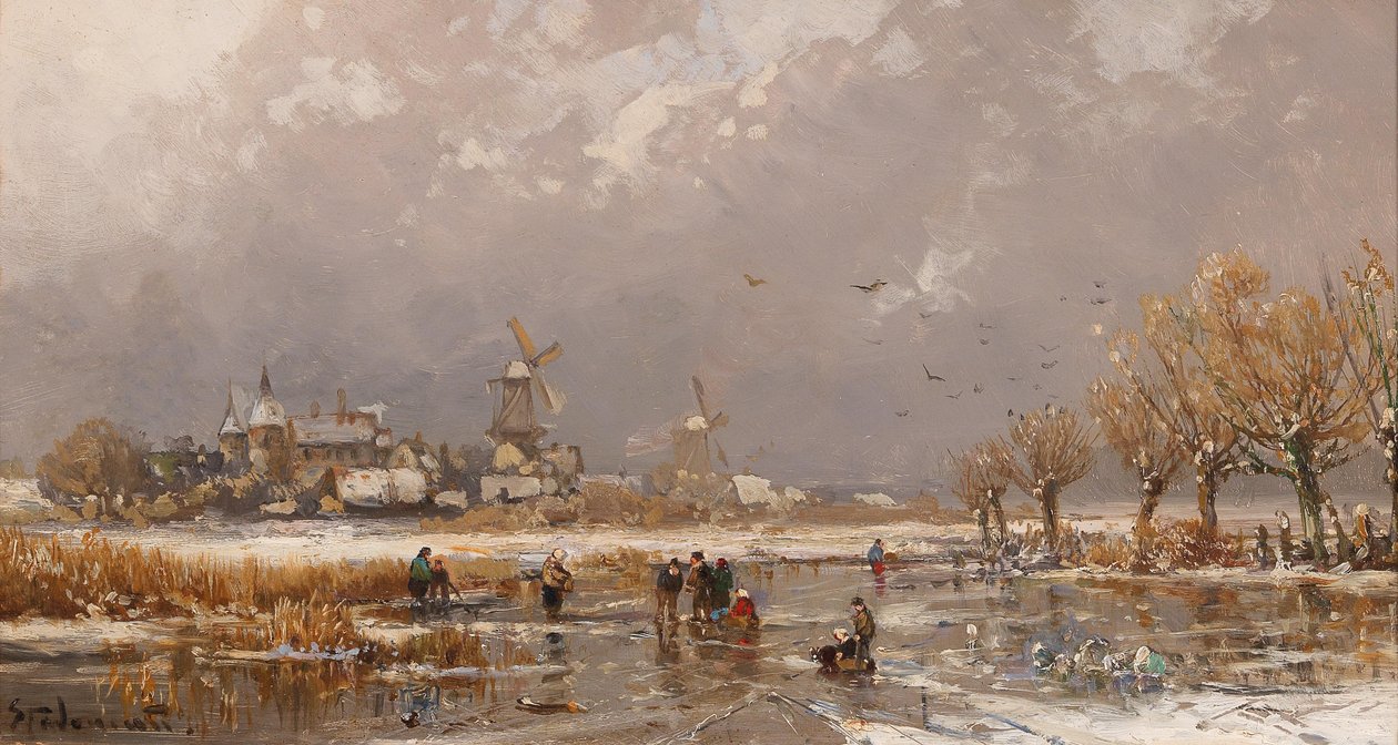 Piaceri invernali sul ghiaccio da Adolf Stademann
