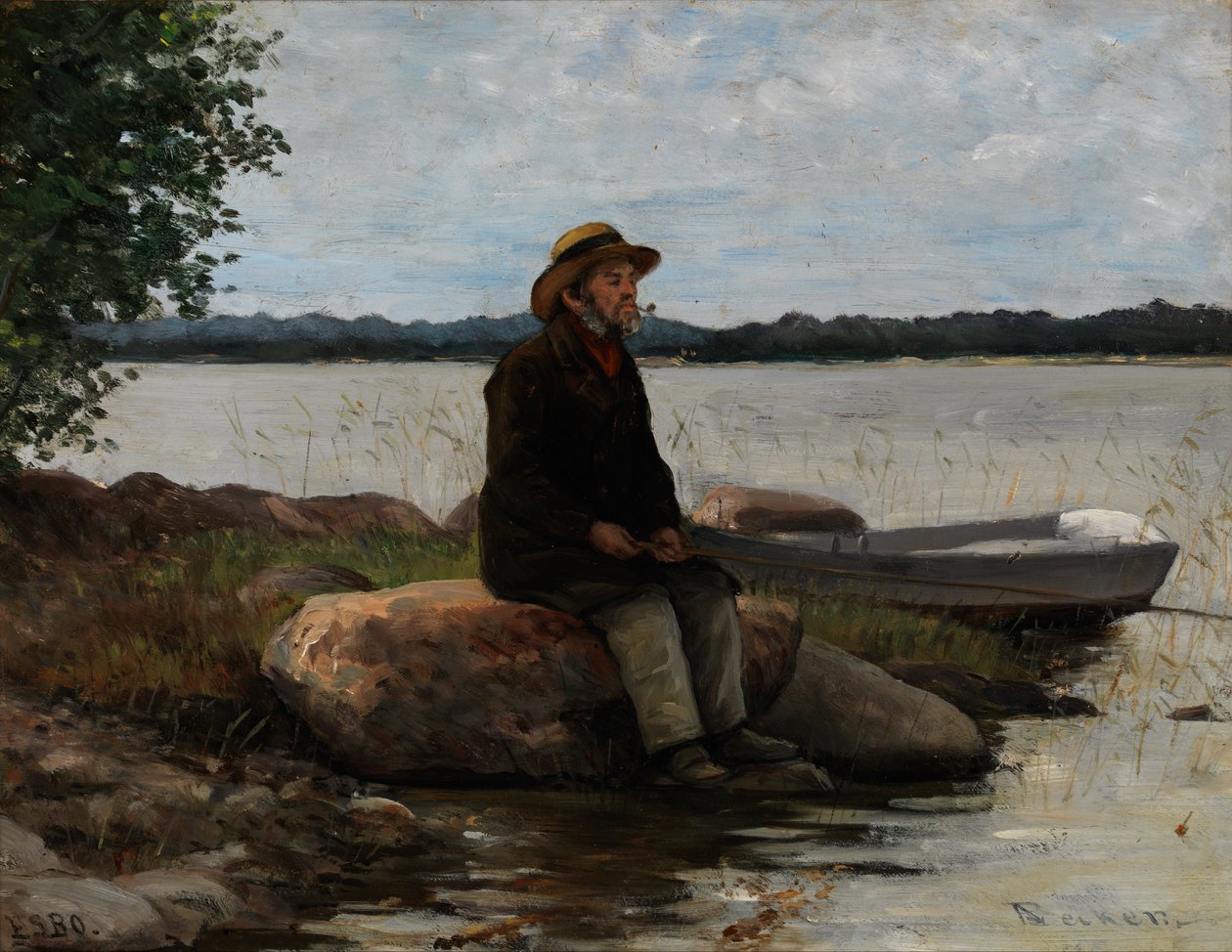 Un pescatore da Adolf von Becker