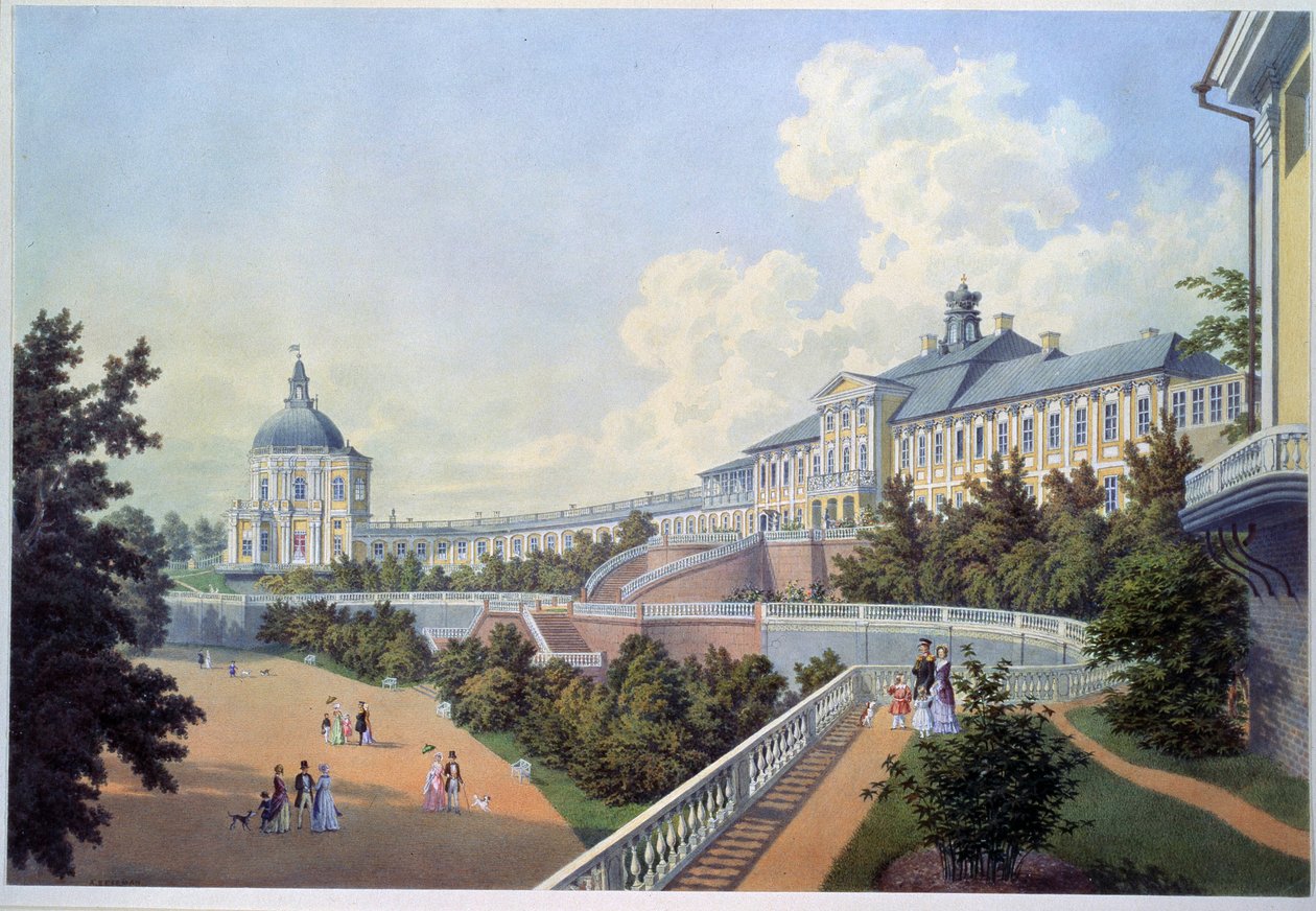 Il grande palazzo di Oranienbaum (residenza reale di Russia), situato a Lomonossov nell