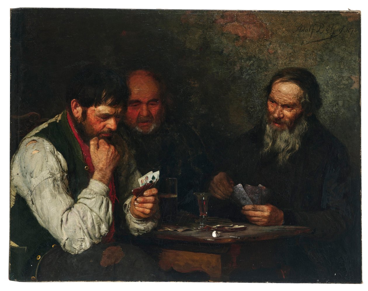 Adolph Böhm giocatore di carte da Adolf Bohm