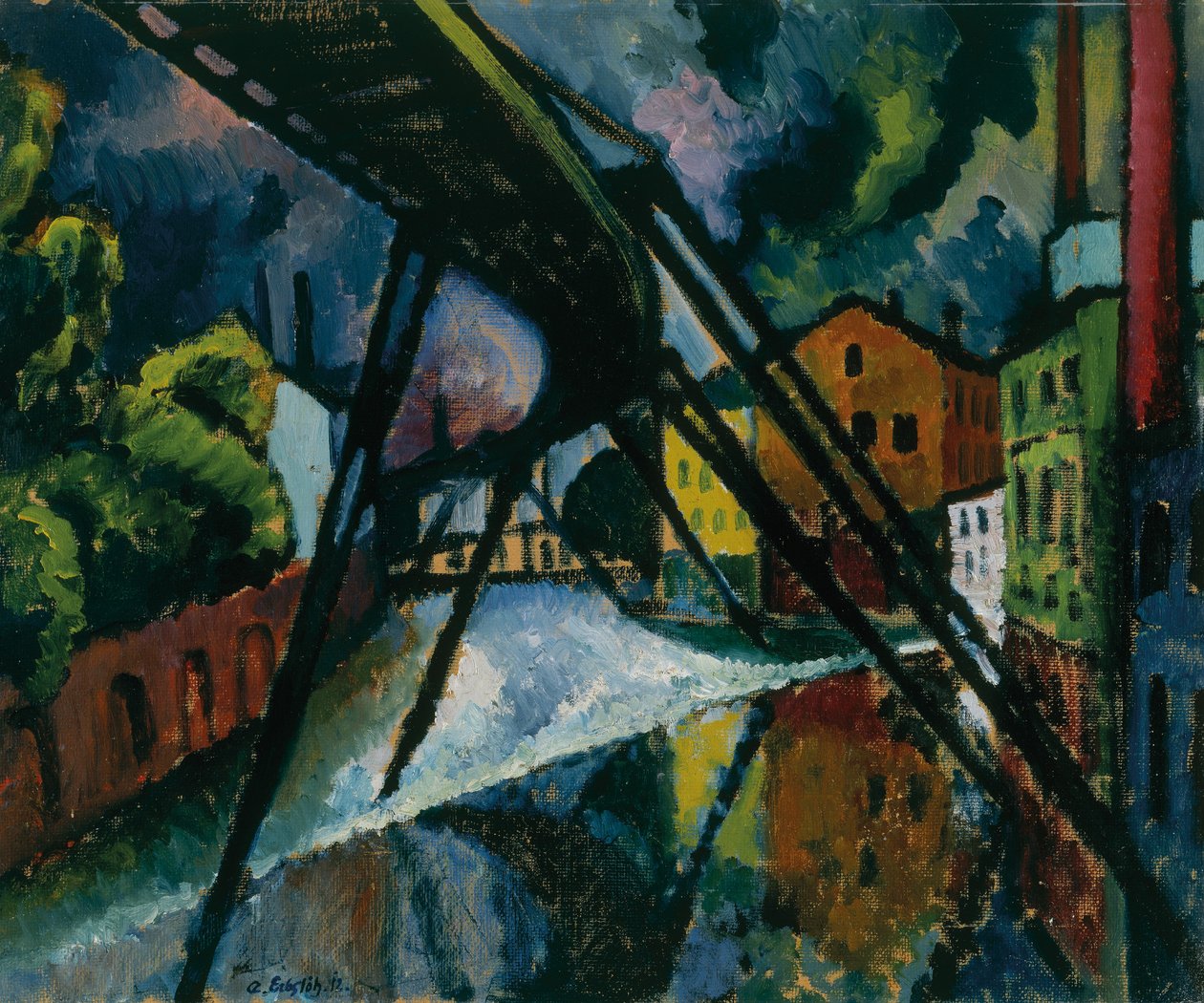 Ferrovia a sospensione da Adolf Erbslöh