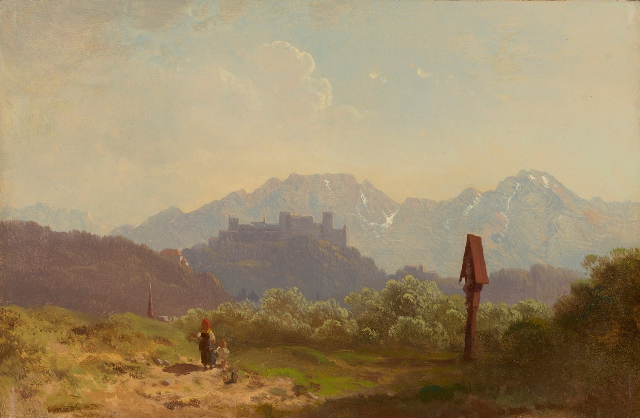 Veduta di Salisburgo con vista sulla fortezza Hohensalzburg e l