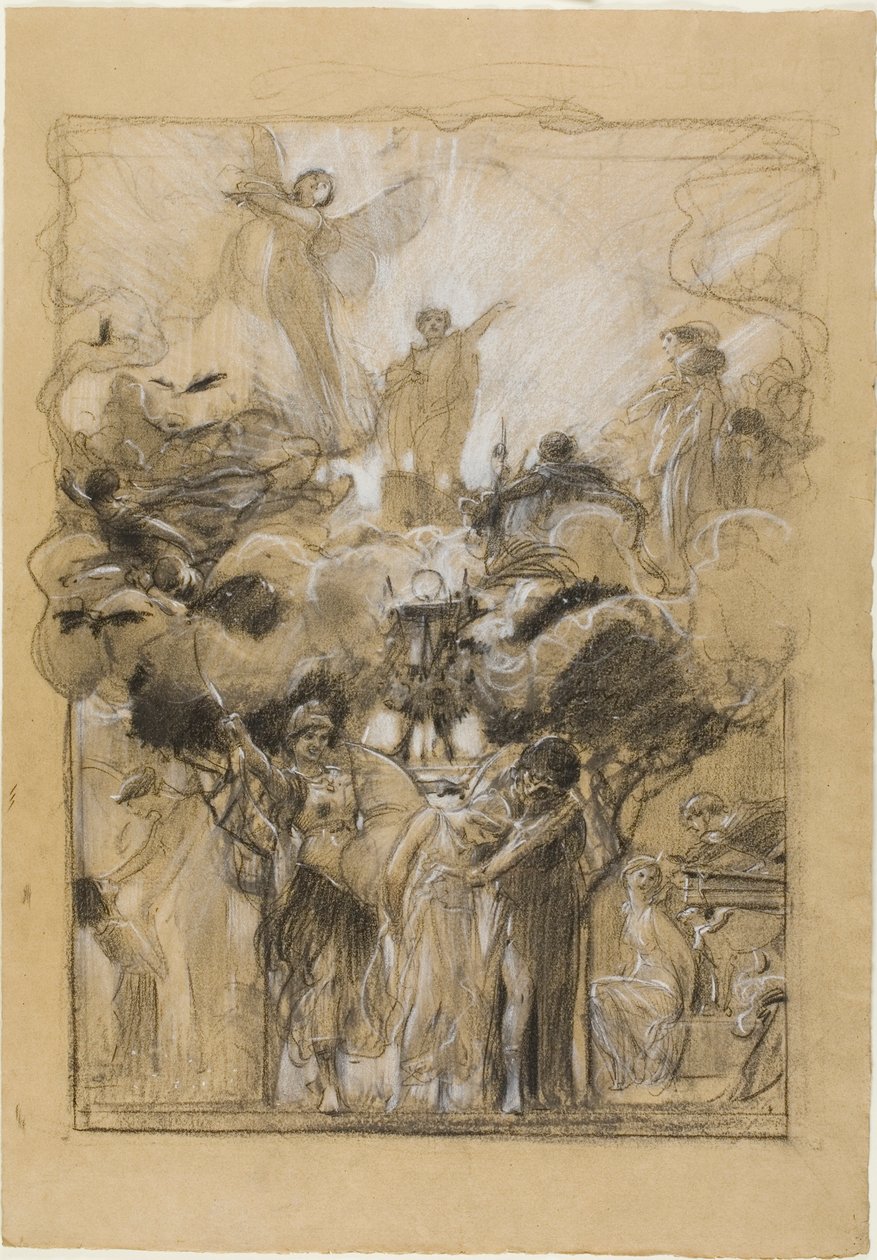 Composizione di gruppo da Fantasia incatenata da Adolf Hiremy Hirschl