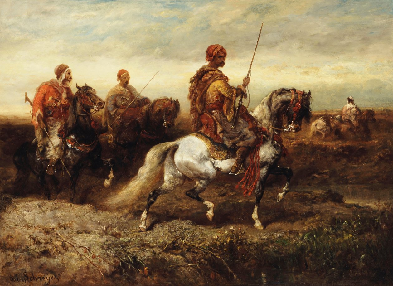 Cavalieri arabi da Adolf Schreyer