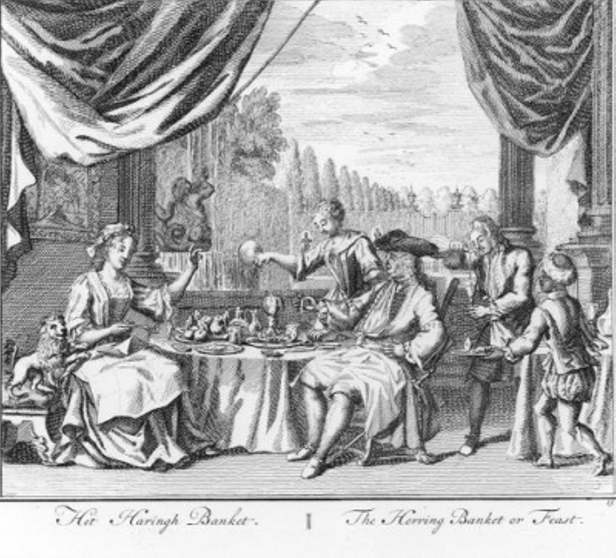 «Il banchetto delle aringhe» (n. 13 della serie sulla pesca delle aringhe) da Adolf van der Laan