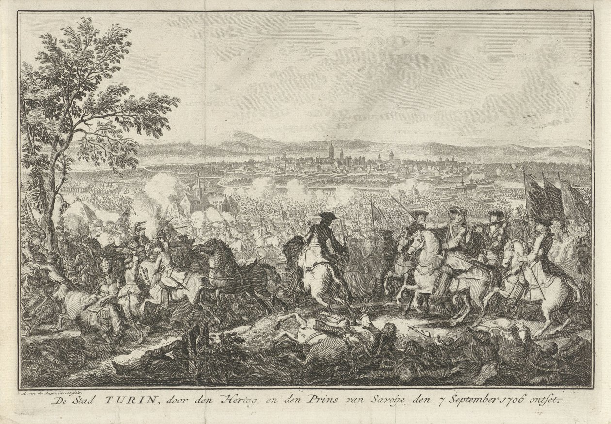 Liberazione di Torino, 1706 da Adolf van der Laan