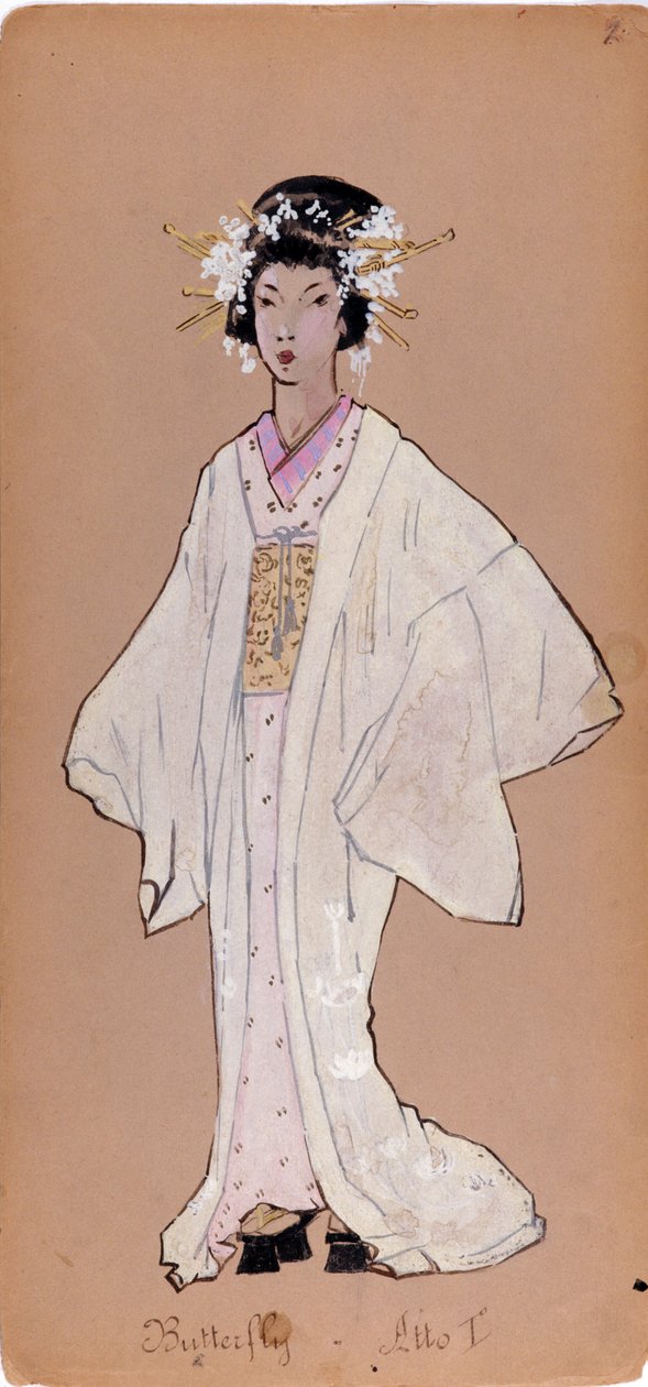 Costume del personaggio di Cio-Cio-San per l
