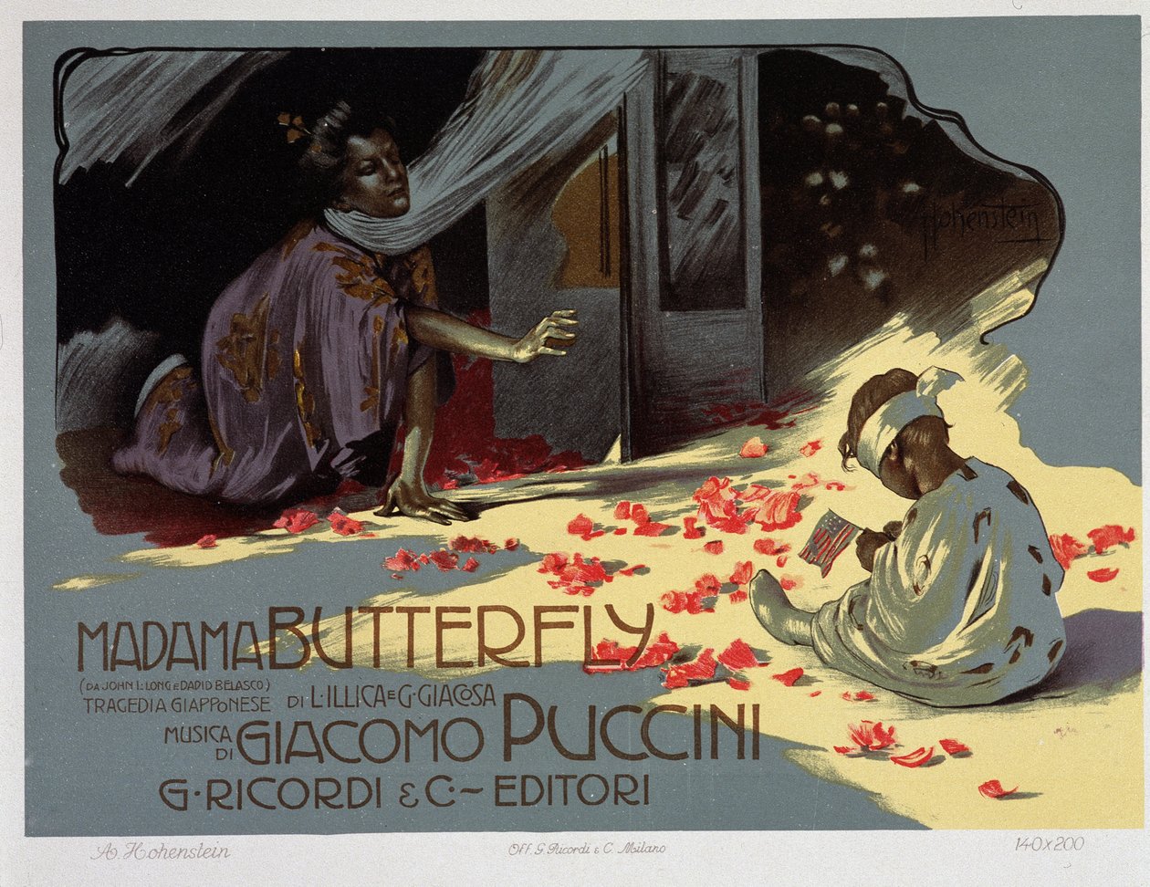 "Madame Butterfly" di Puccini da Adolfo Hohenstein
