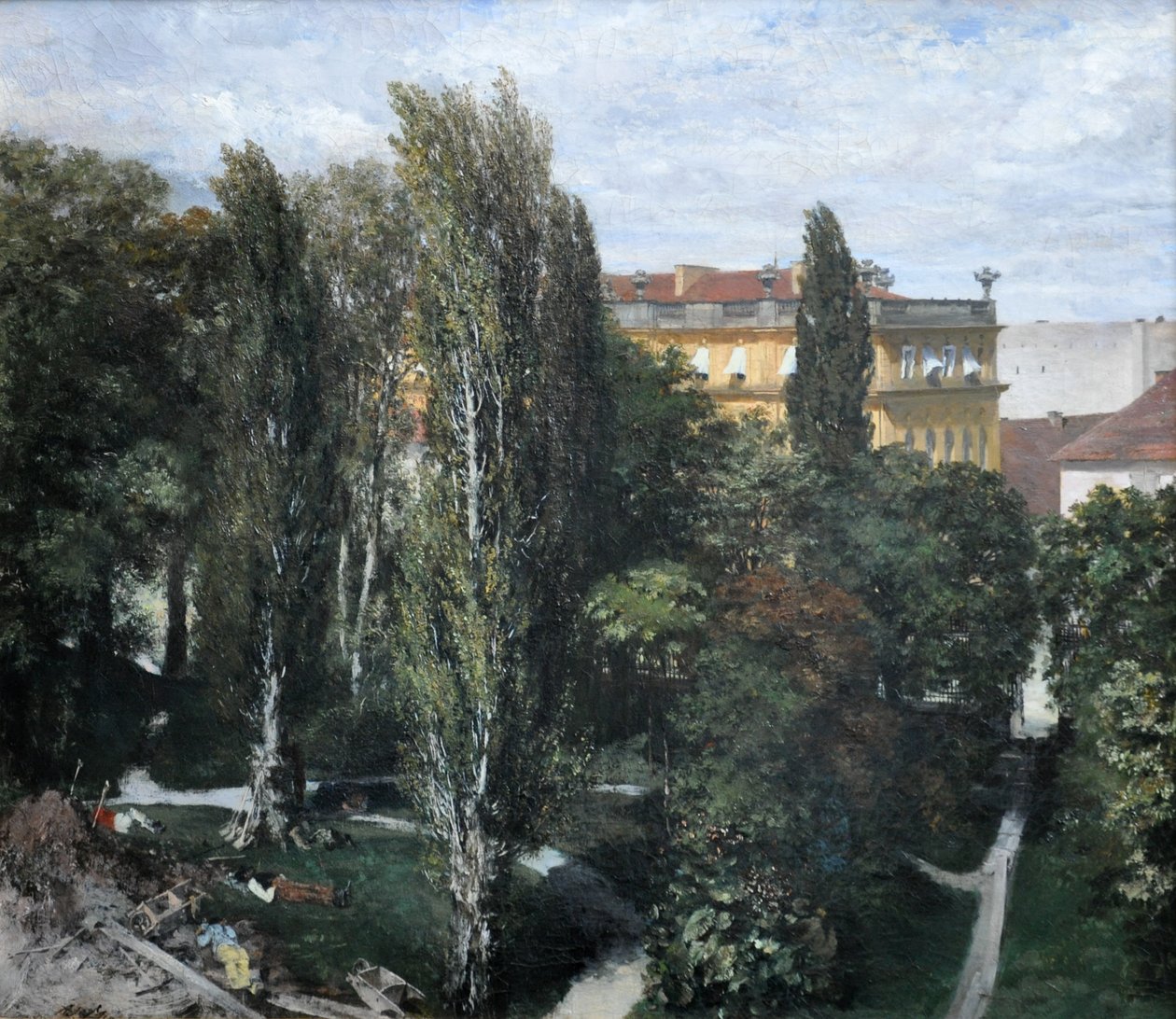 Vista sul parco del principe Albrecht da Adolph Menzel