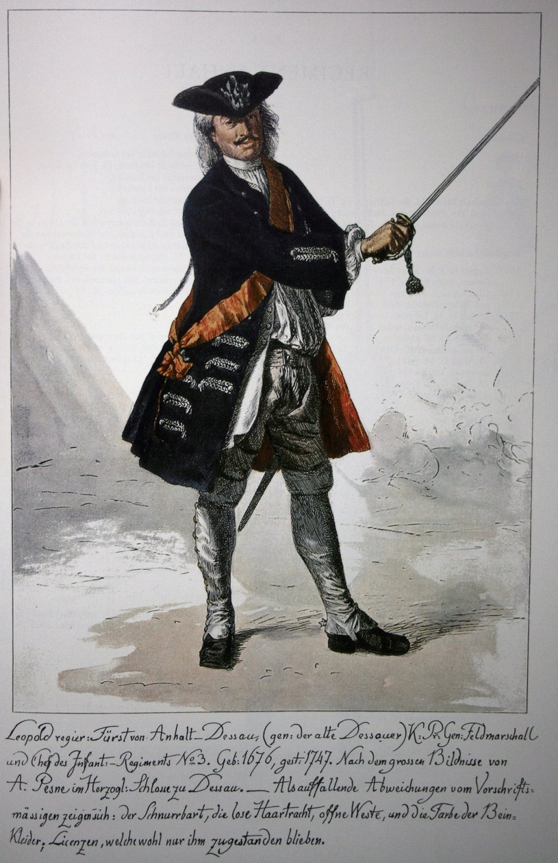 Principe di Anhalt-Dessau da Adolph Menzel