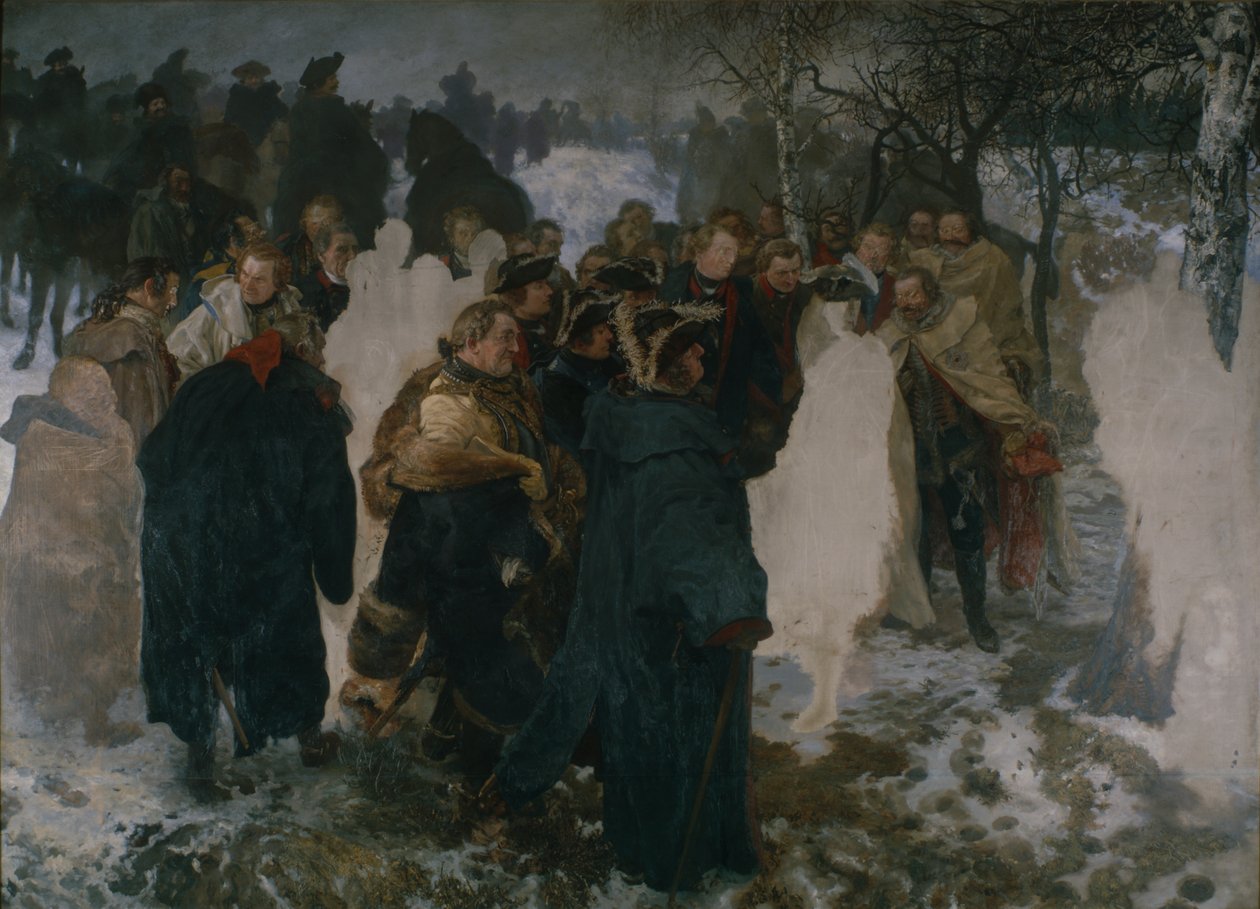 Discorso prima della battaglia di Leuthen, 1858 da Adolph Menzel