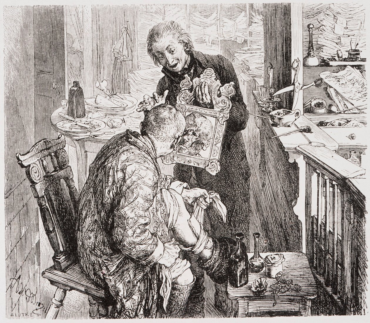 La brocca rotta da Adolph Menzel