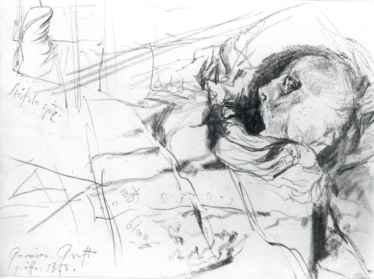 Teschio e stivali da Adolph Menzel