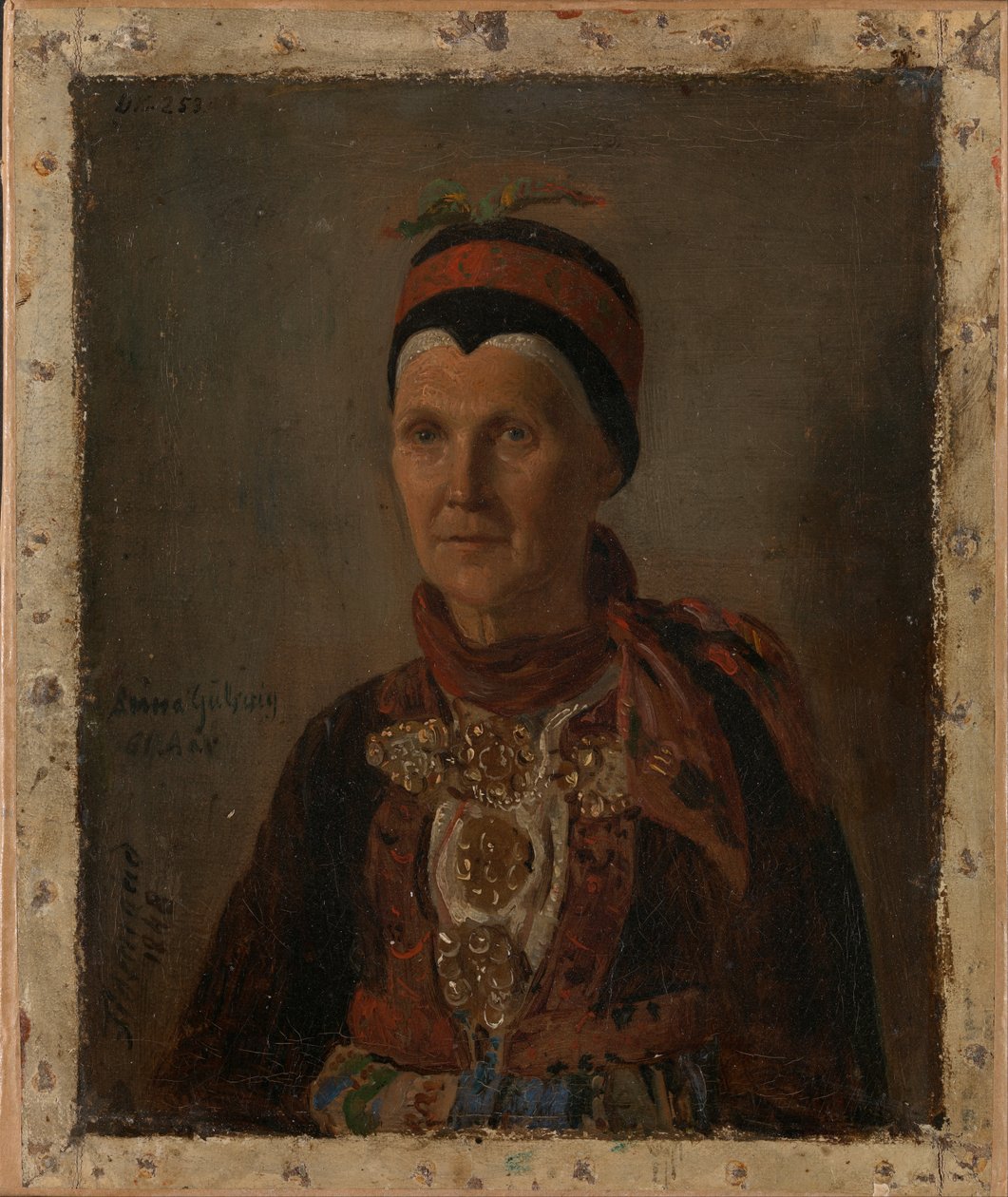 Ritratto di Anna Gulsvig da Adolph Tidemand
