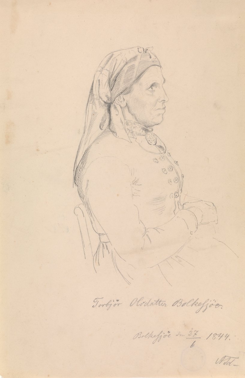 Torbjørg Olsdatter Bolkesjø da Adolph Tidemand