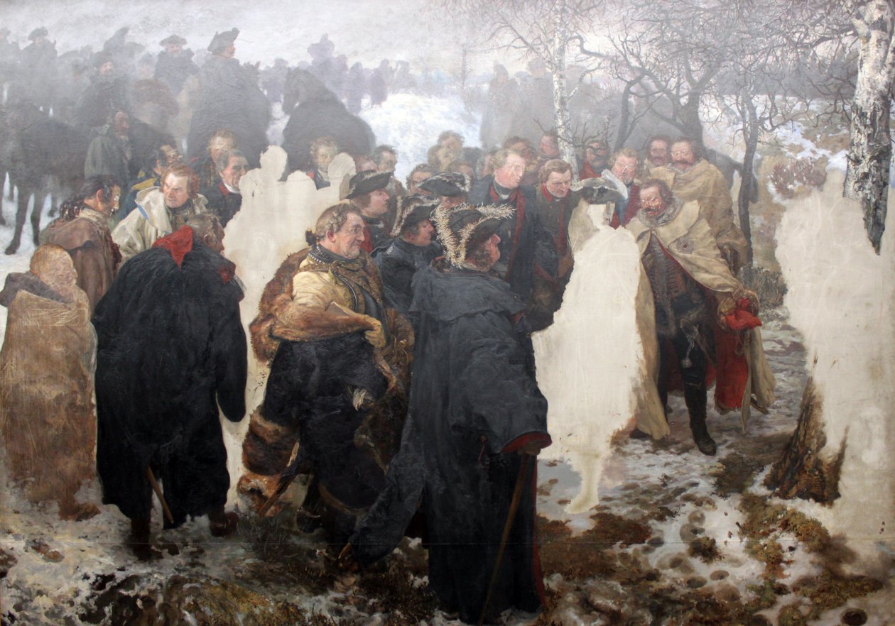 Discorso di Federico il Grande ai suoi generali prima della battaglia di Leuthen 1757 da Adolph Menzel