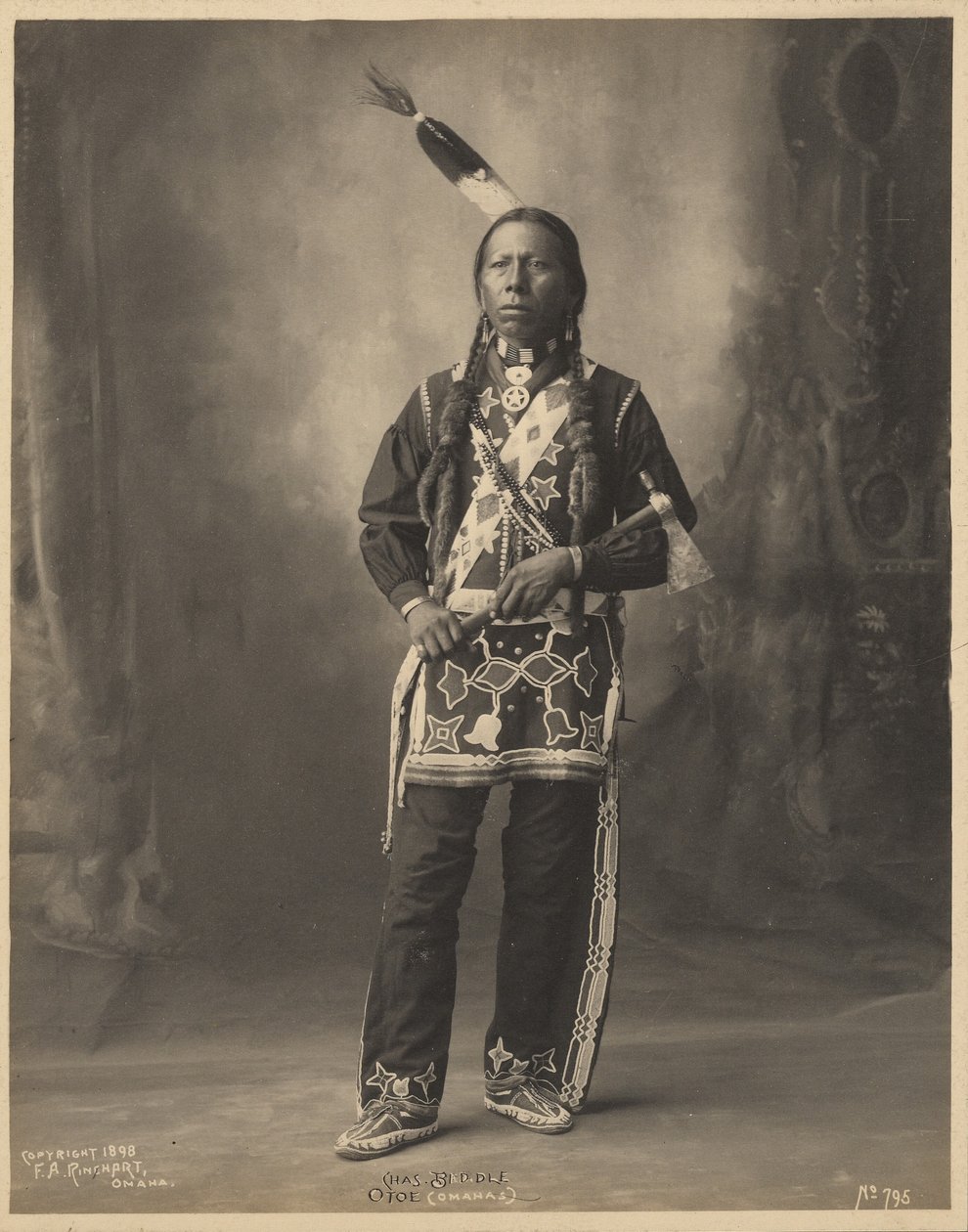 Chas. Biddle, Otoe (Omaha) da Adolph F. Muhr