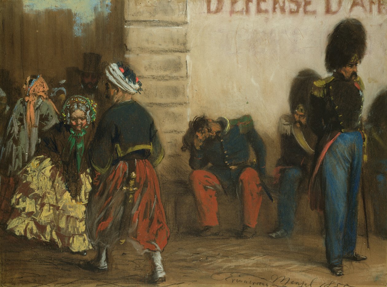 Memoria di Parigi, 1855 da Adolph Menzel