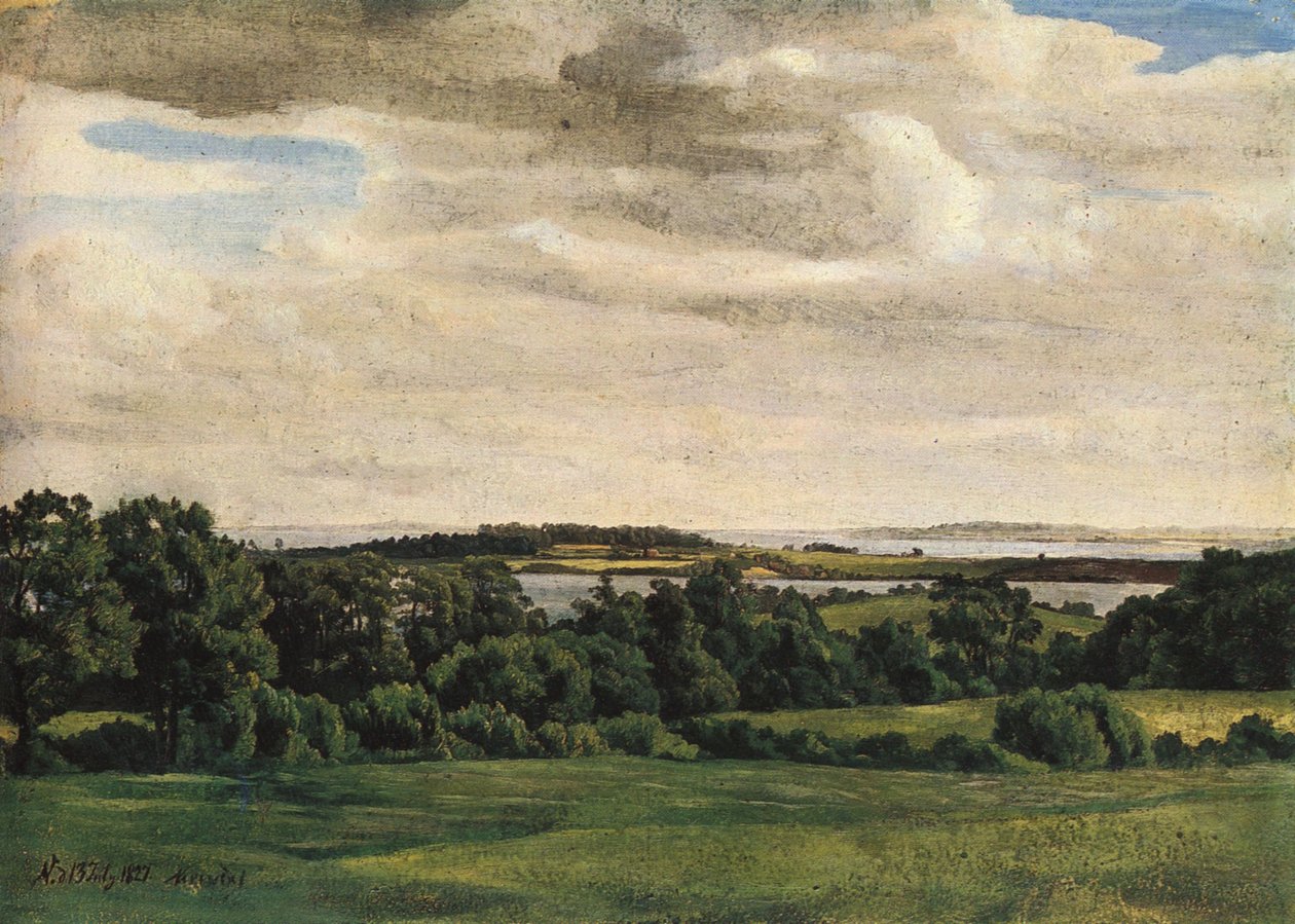 Tedesco: Holsteinische Landschaft da Adolph Friedrich Vollmer