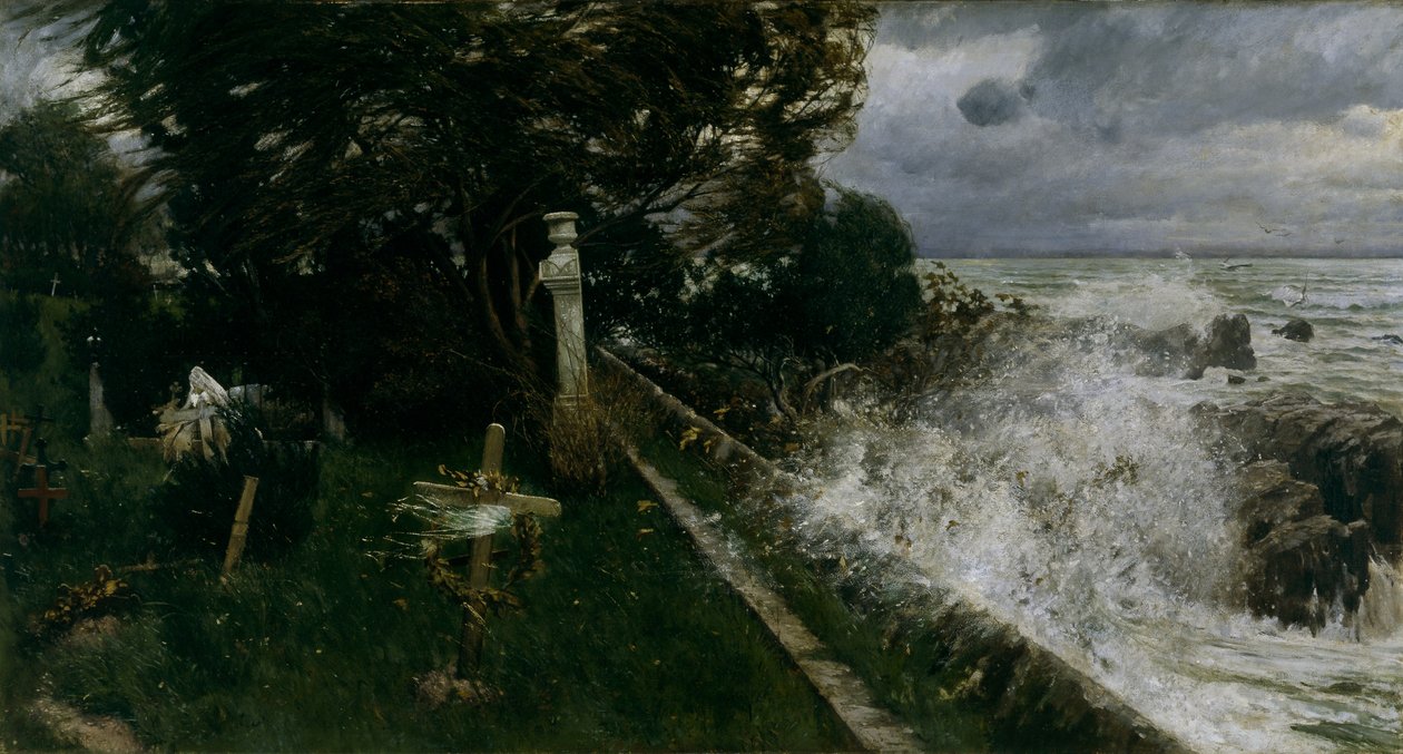 Cimitero sul mare da Adolf Hiremy Hirschl